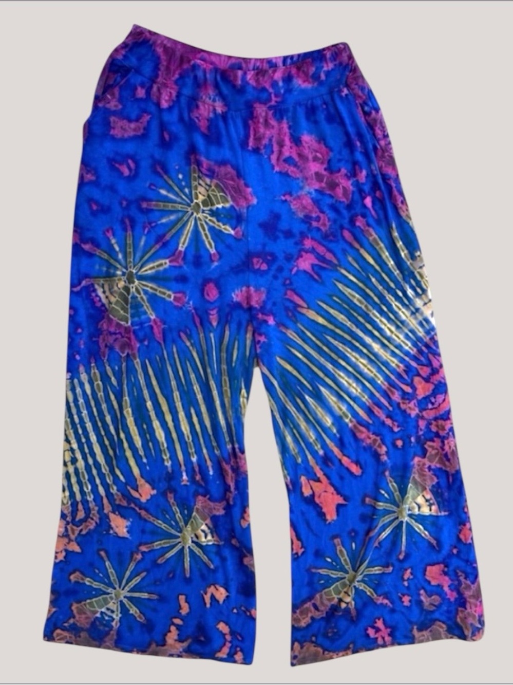 Tie-Dye wide leg palazzo haram pants